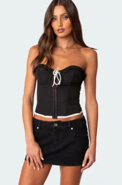 Abbey Tie Front Corset