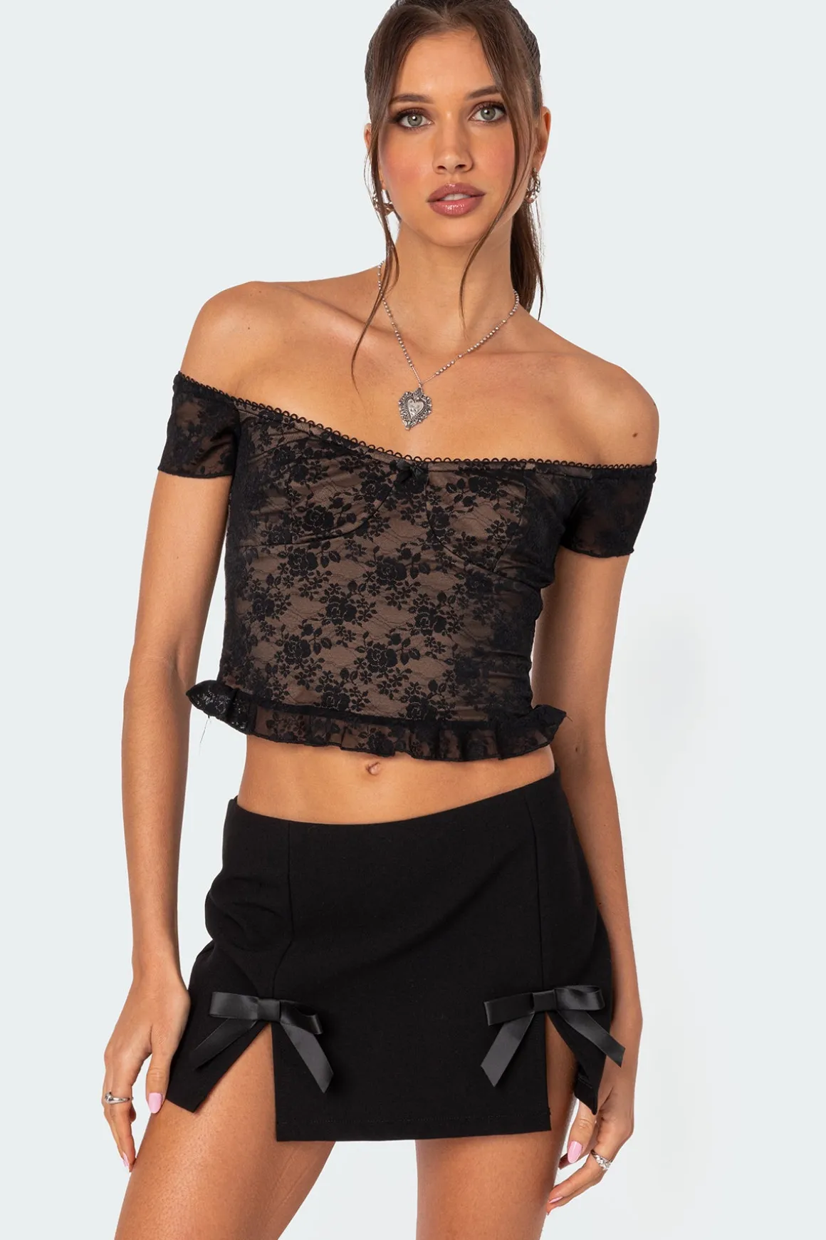 Addie Off Shoulder Lace Top