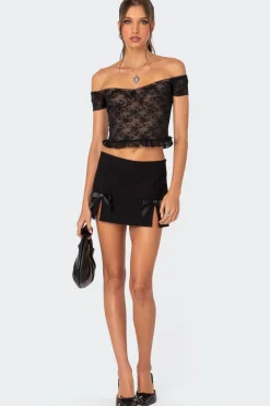 Addie Off Shoulder Lace Top