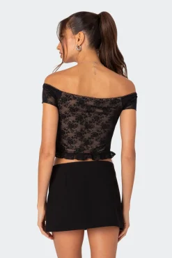 Addie Off Shoulder Lace Top