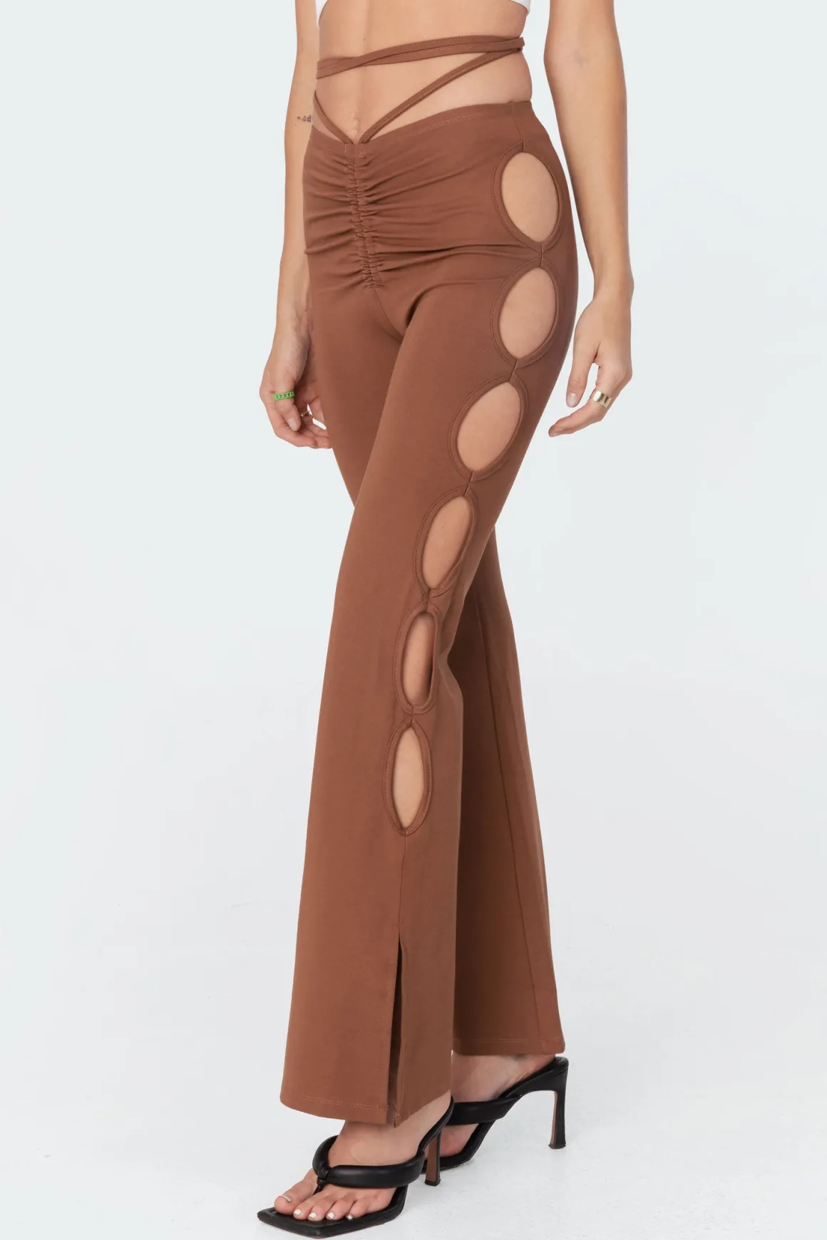 Adina Cut-Out Flared Pants