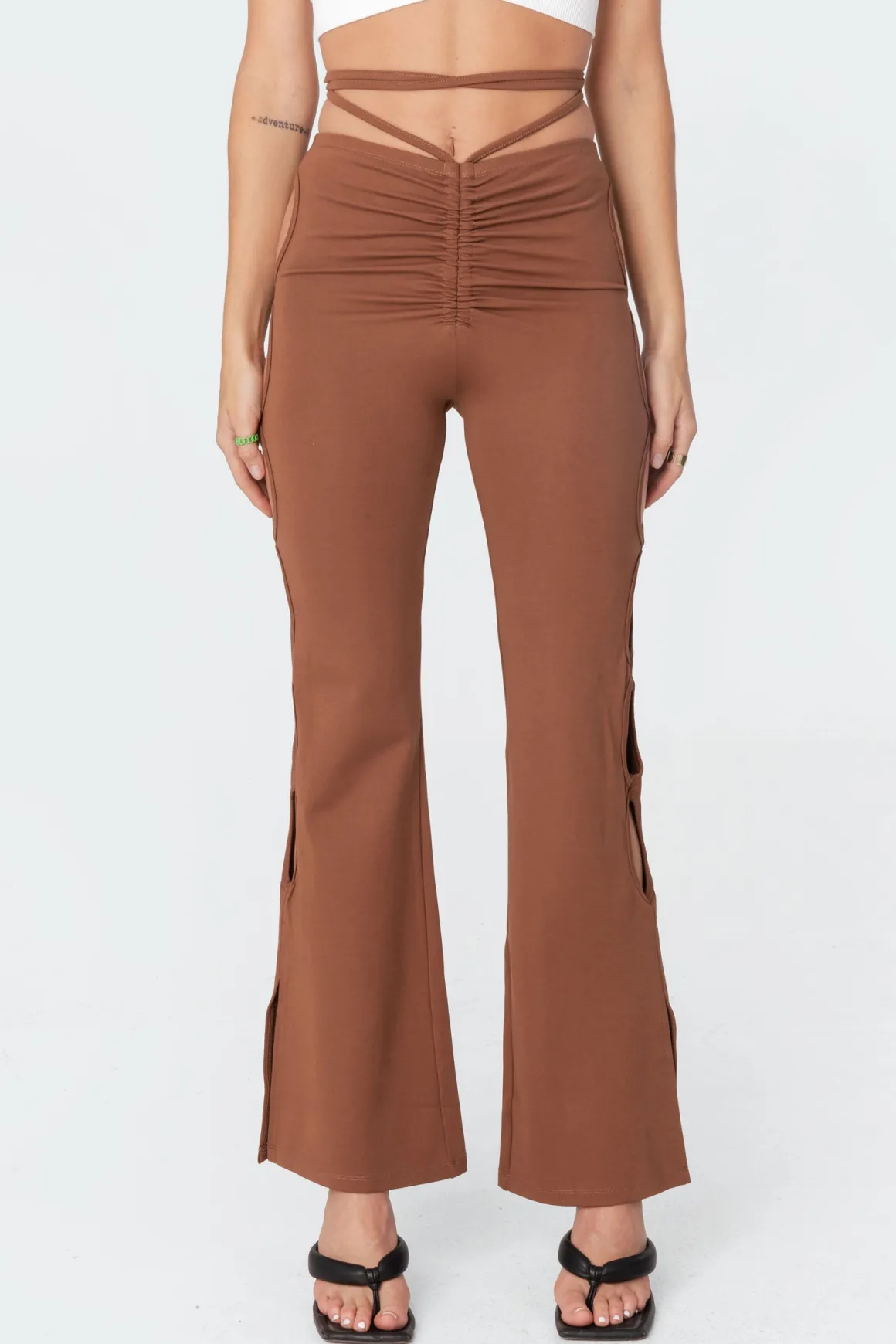 Adina Cut-Out Flared Pants