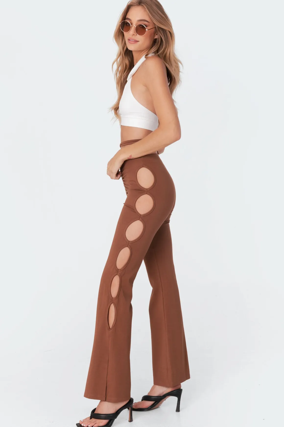 Adina Cut-Out Flared Pants