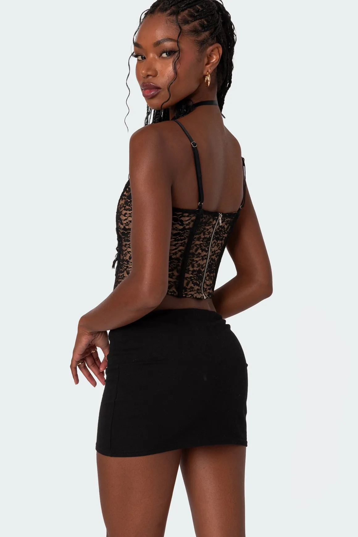 Adira Lace Keyhole Corset