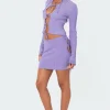 Alaia Knitted Tie Up Skirt