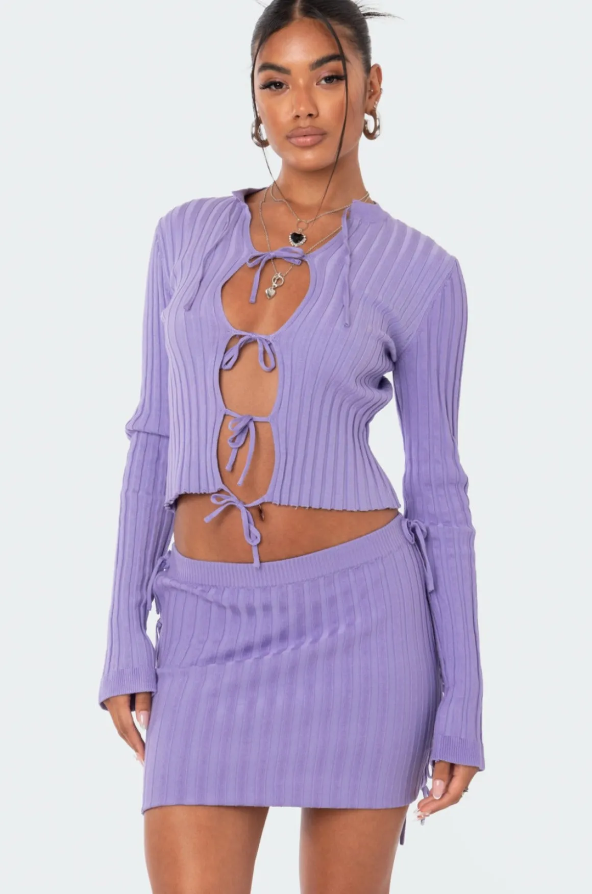 Alaia Knitted Tie Up Top