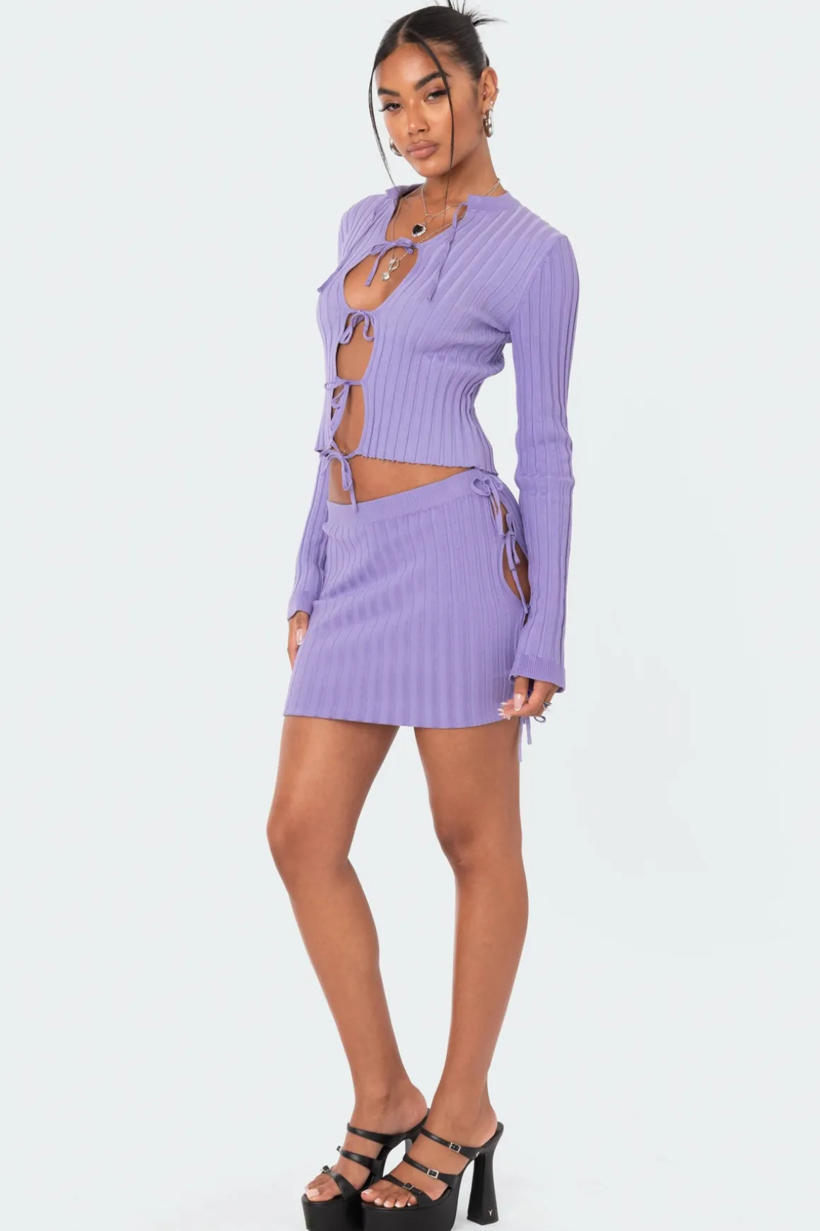 Alaia Knitted Tie Up Top