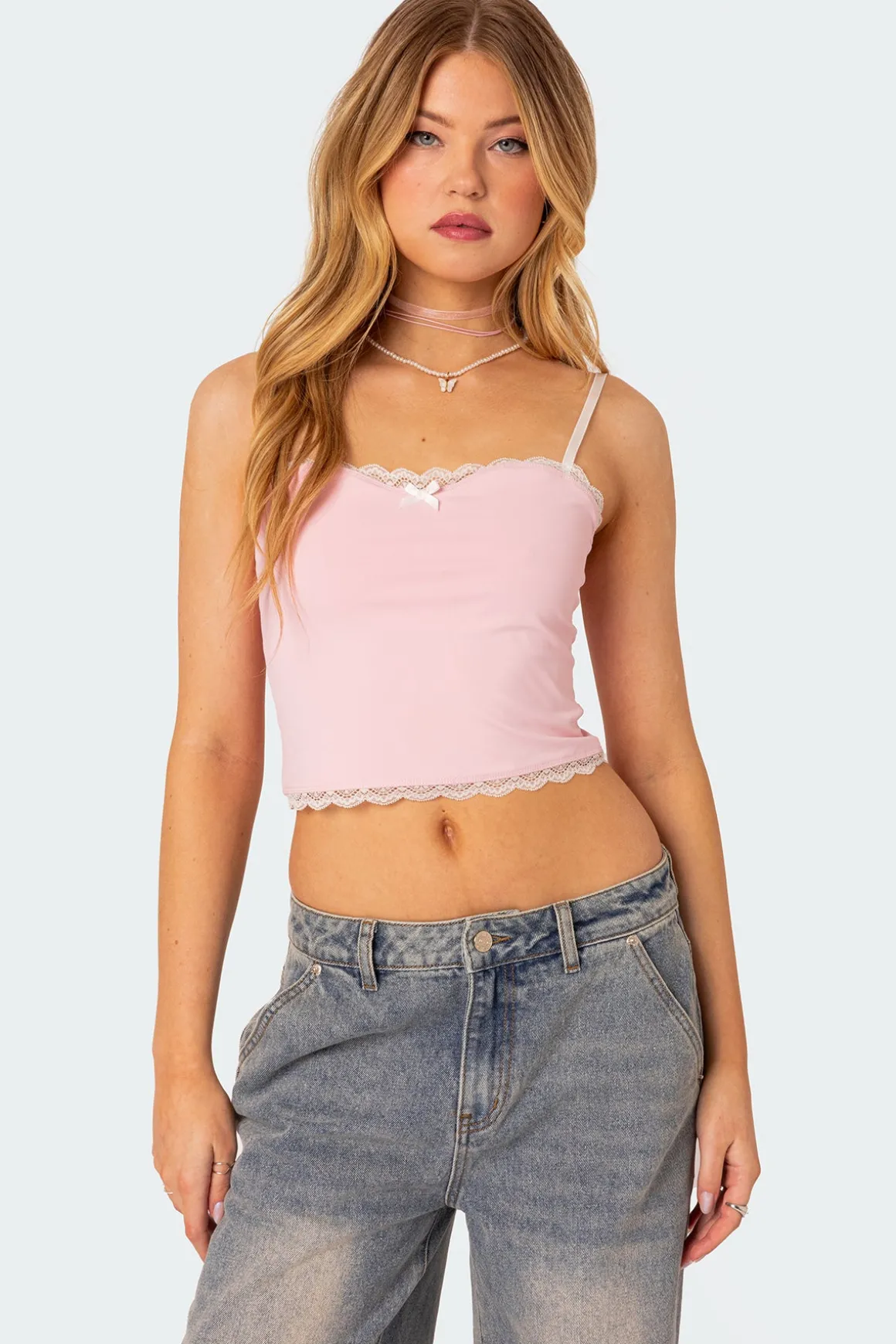 Alara Lace Trim Tank Top