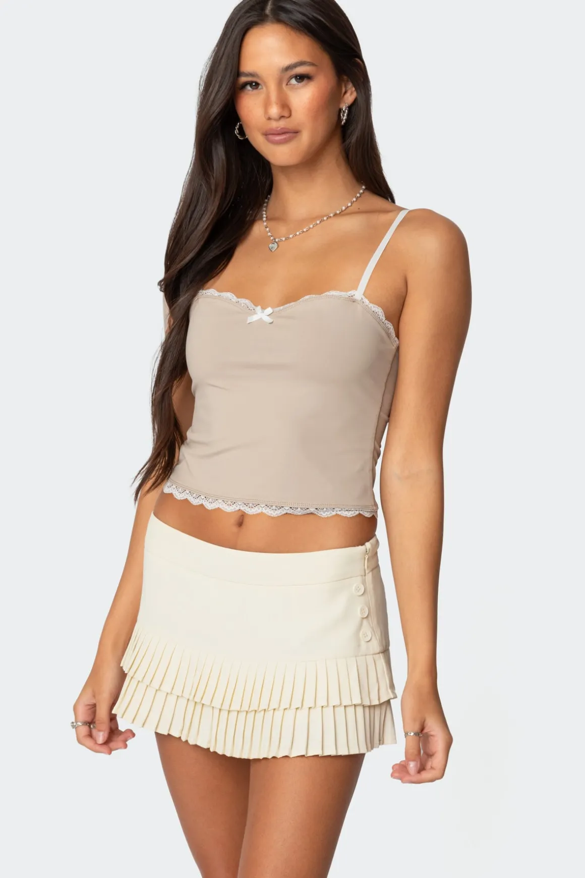 Alara Lace Trim Tank Top