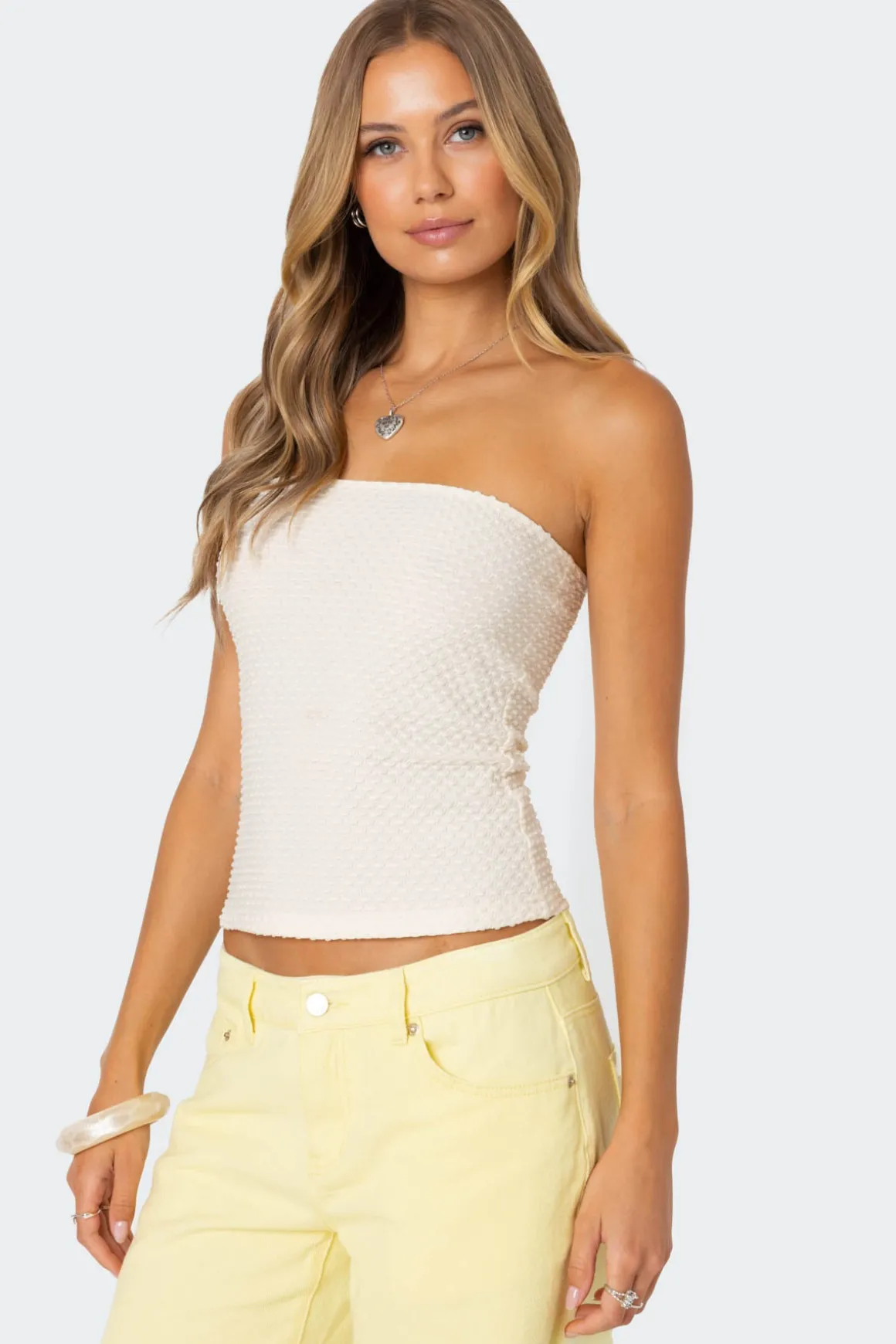 Albina Textured Tube Top