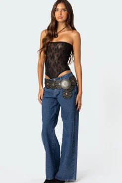 Alina Sheer Lace Bodysuit