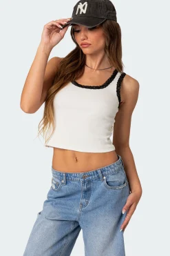 Alix Lacey Ribbed Tank Top