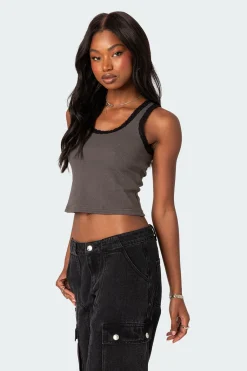 Alix Lacey Ribbed Tank Top