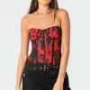 Aly Mesh Corset Top