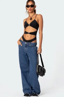 Amethyst Cut Out Bodysuit