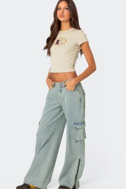 Andi Low Rise Cargo Jeans