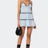 Angelica Tiered Ribbon Mini Dress