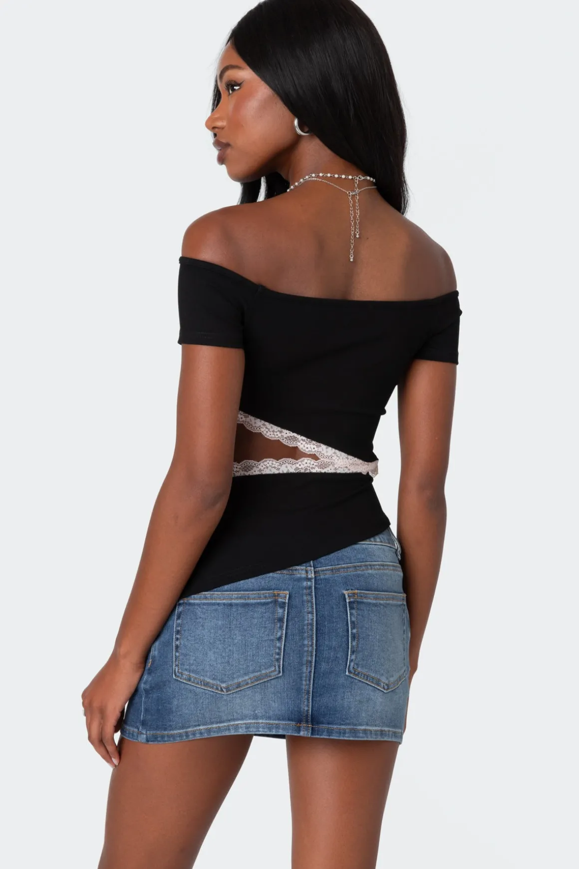 Annaise Off Shoulder Cut Out Top