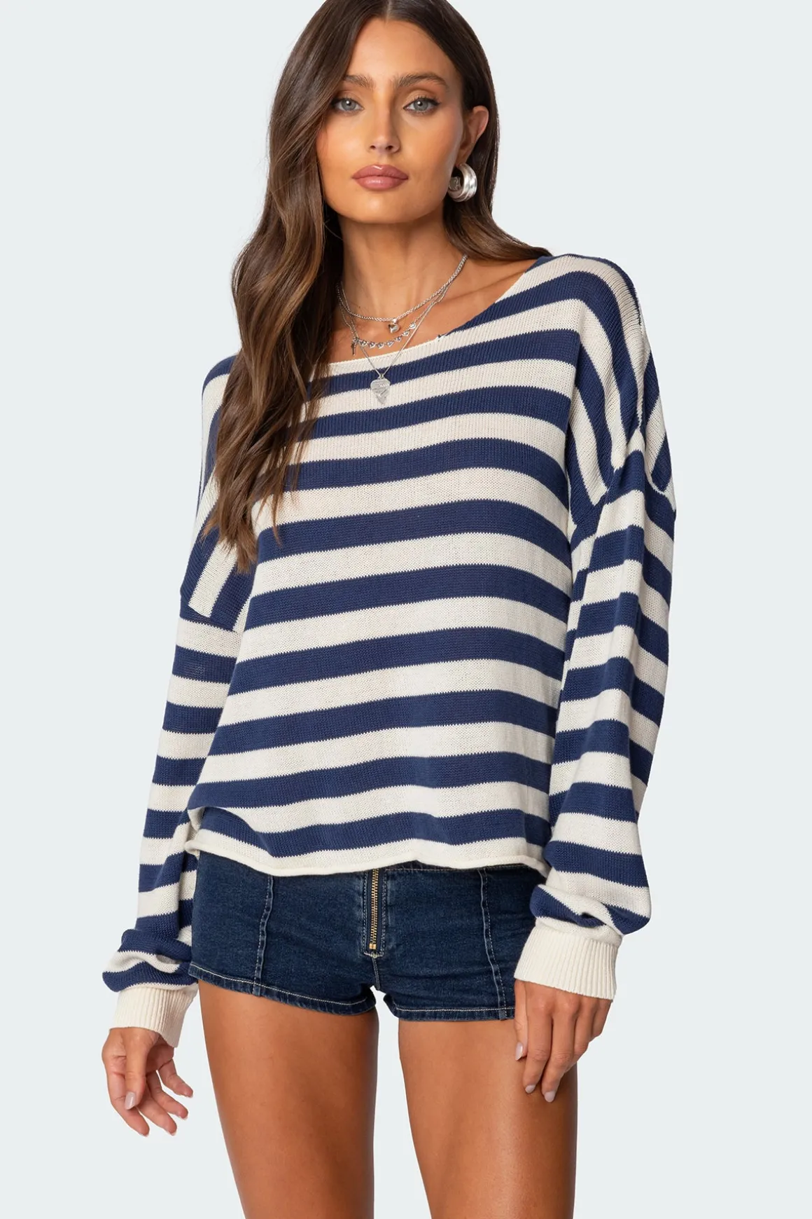 Anney Oversized Striped Sweater