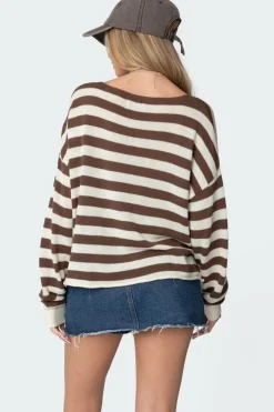 Anney Oversized Striped Sweater
