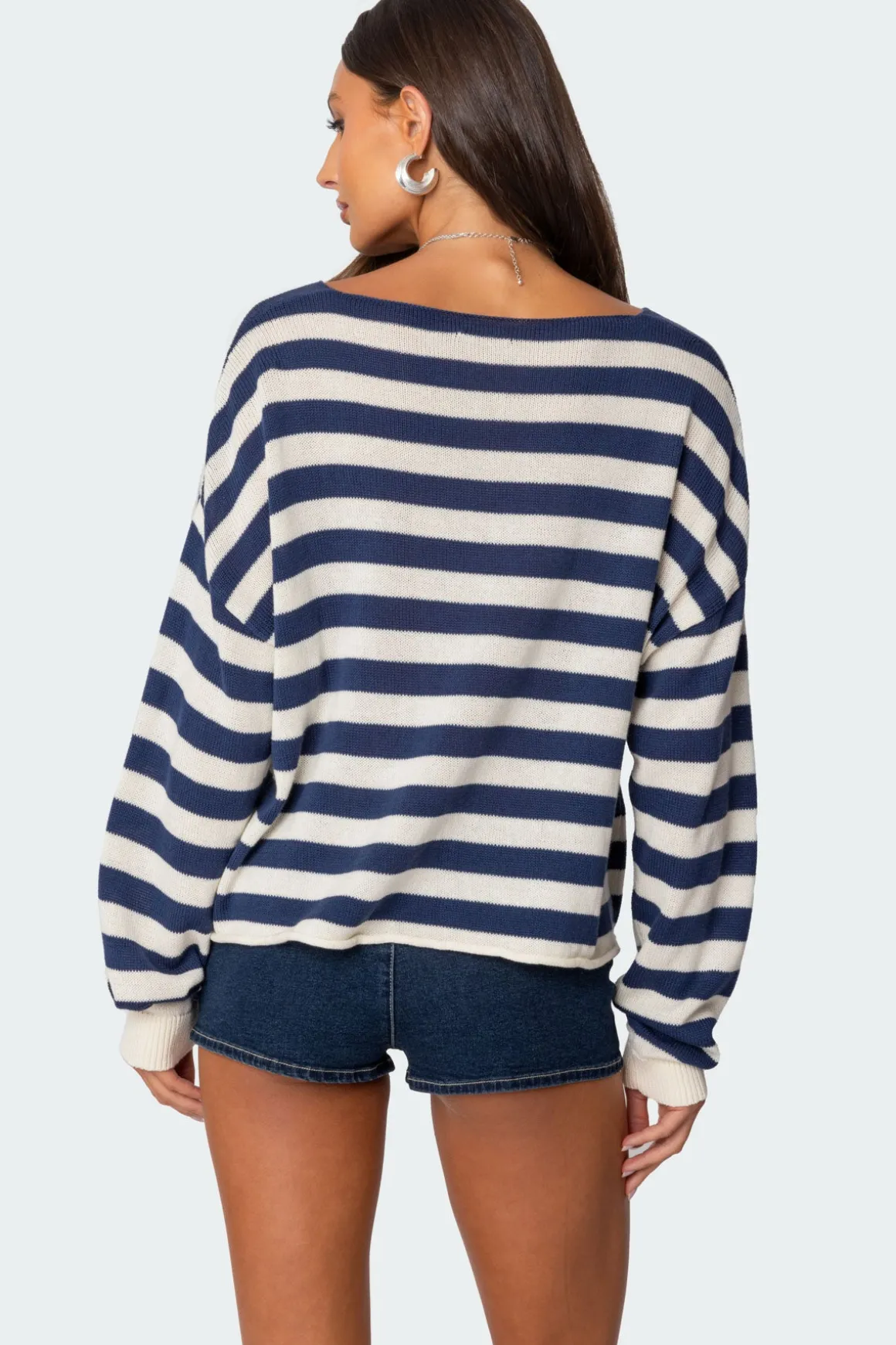 Anney Oversized Striped Sweater