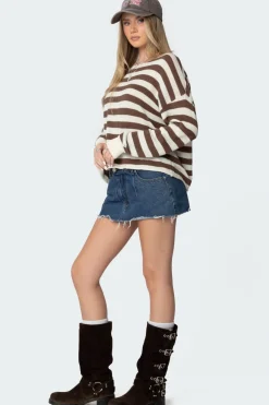 Anney Oversized Striped Sweater