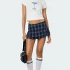 Ara Plaid Pleated Skort