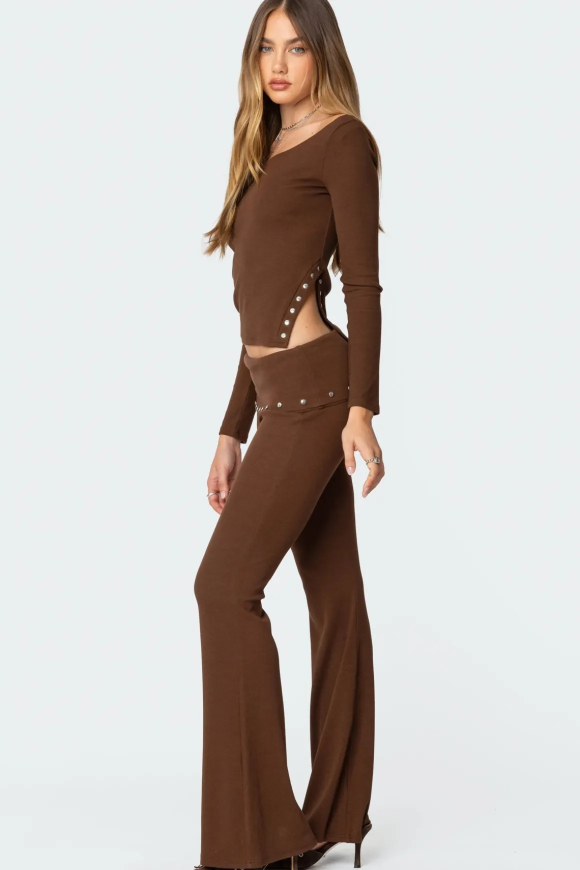 Aries Studded Fold Over Leggings