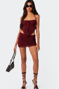 Ariyah Mesh Mini Skirt
