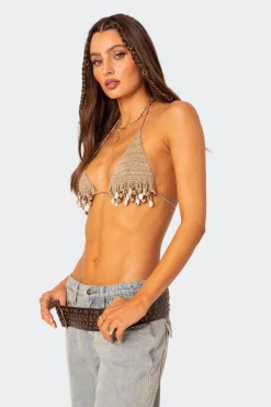 Aruba Beaded Crochet Bra Top