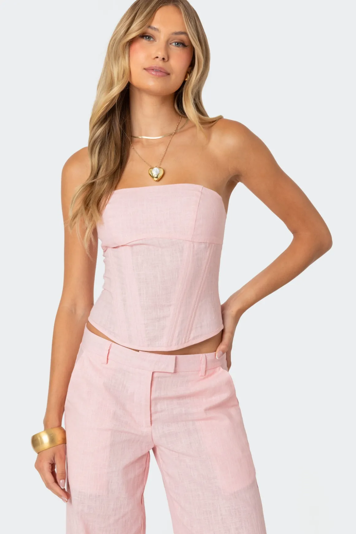 Arya Linen Look Corset