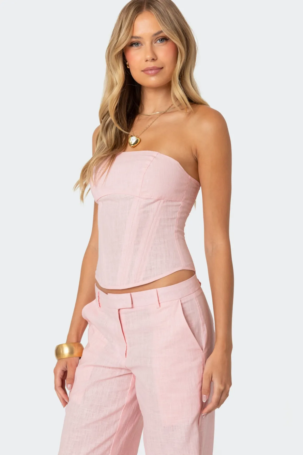 Arya Linen Look Corset