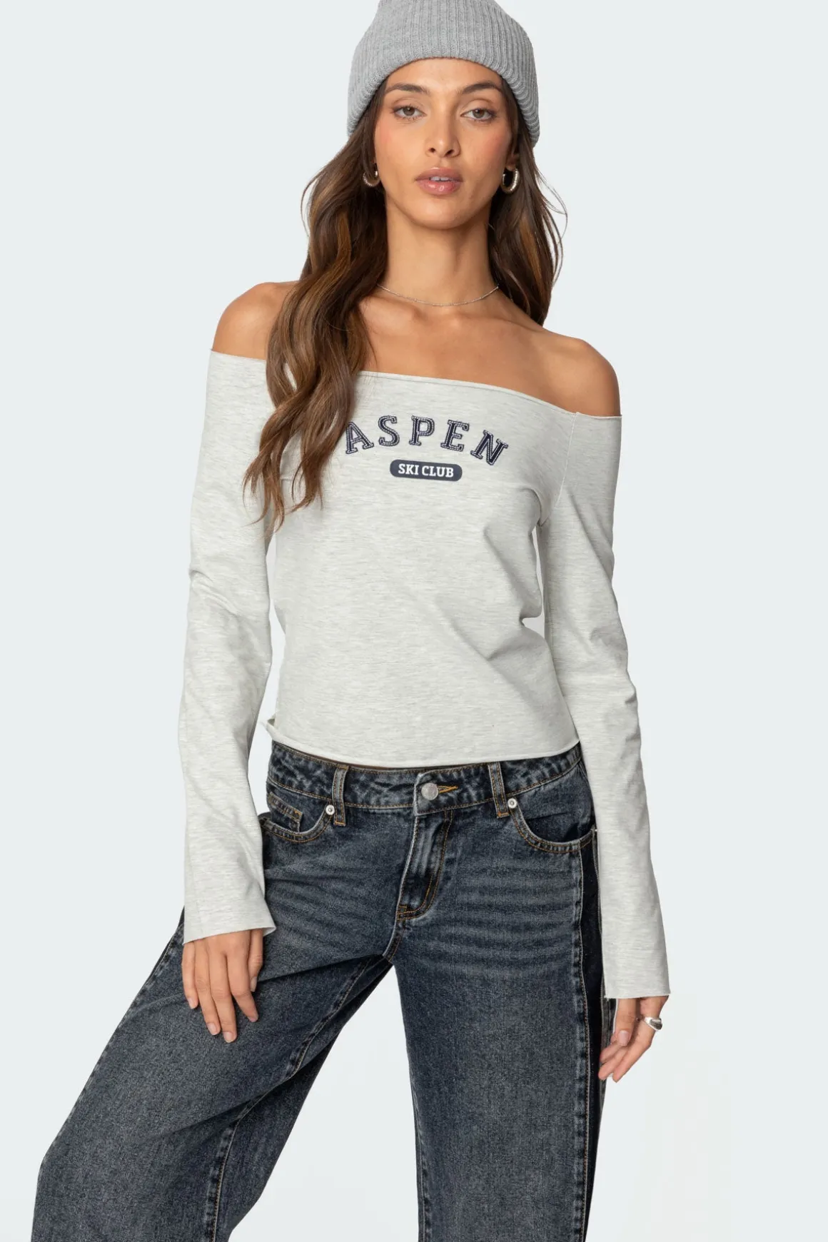 Aspen Ski Club Off Shoulder Top