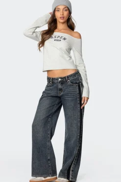 Aspen Ski Club Off Shoulder Top