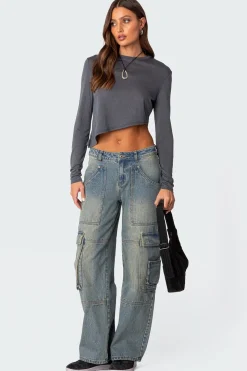 Asymmetric Long Sleeve T Shirt