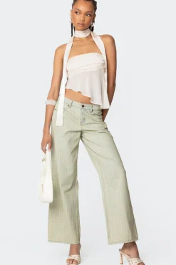 Asymmetric Two Piece Scarf Top
