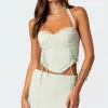 Audrina Side Lace Up Cupped Corset