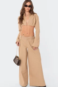Avianna Open Back Collared Shirt