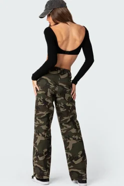 Aya Low-Rise Cargo Pants