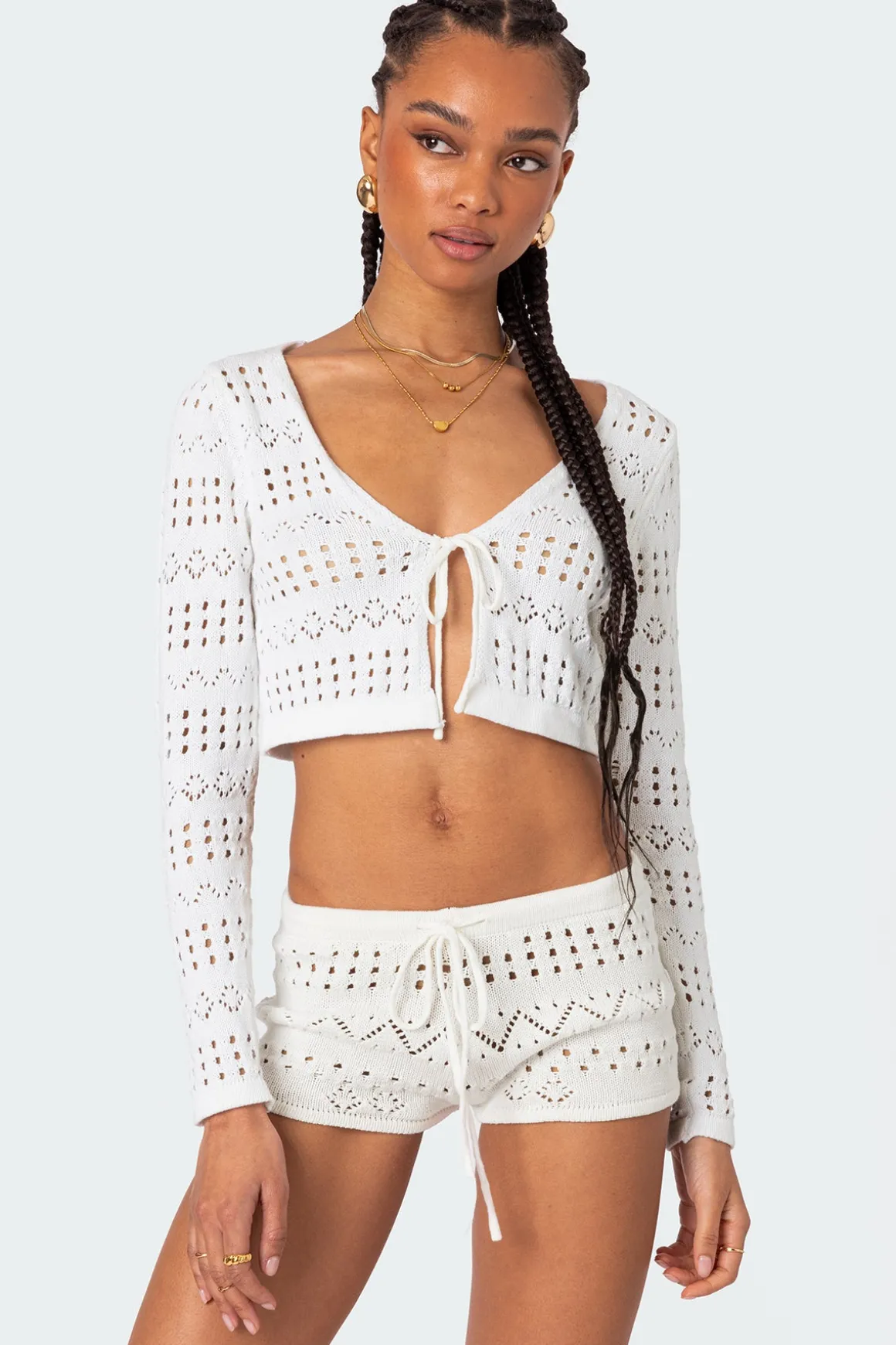 Betsy Tie Front Knitted Cardigan