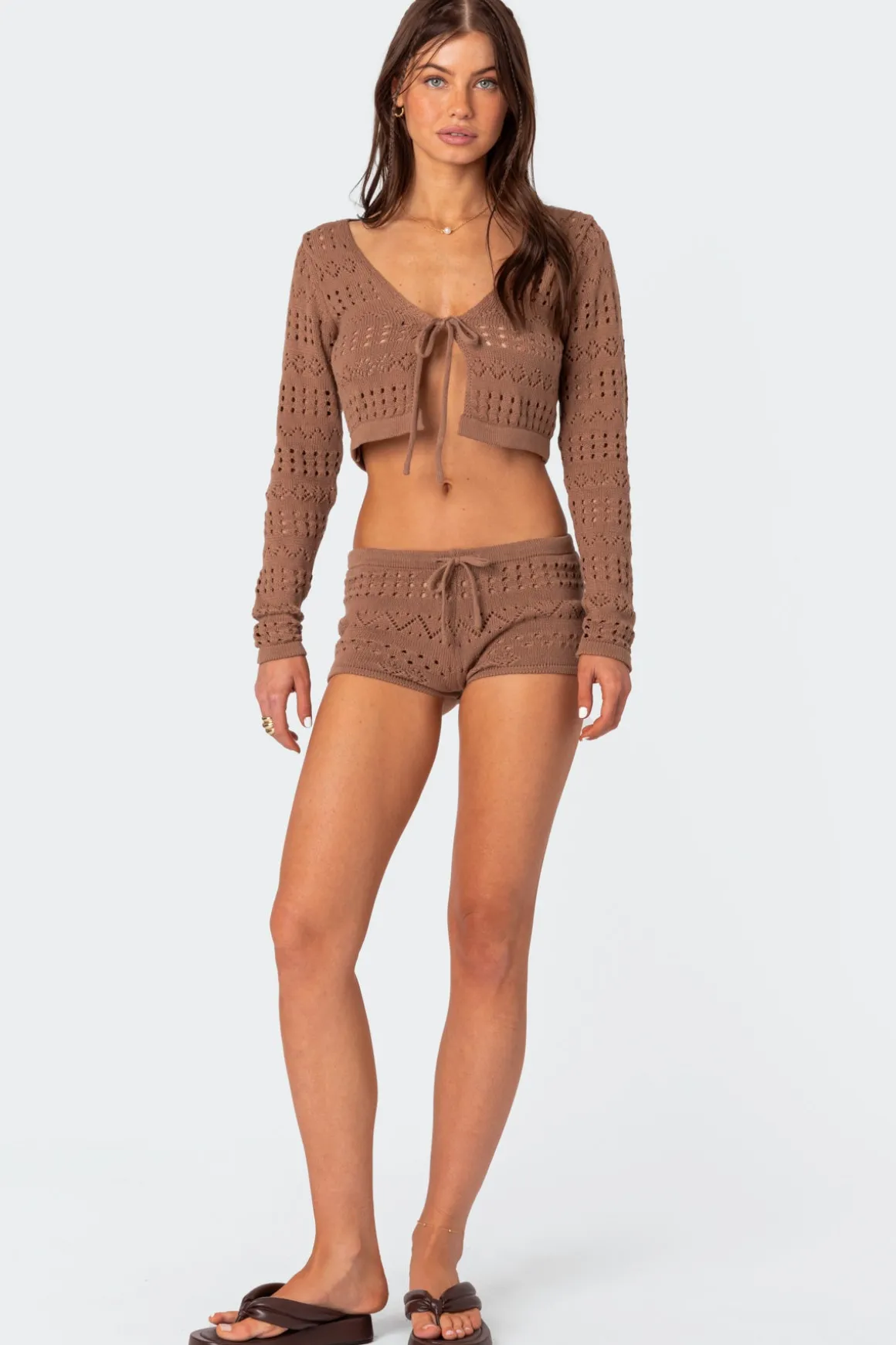 Betsy Tie Front Knitted Cardigan