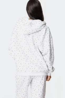 Bouquet Oversized Zip Up Hoodie