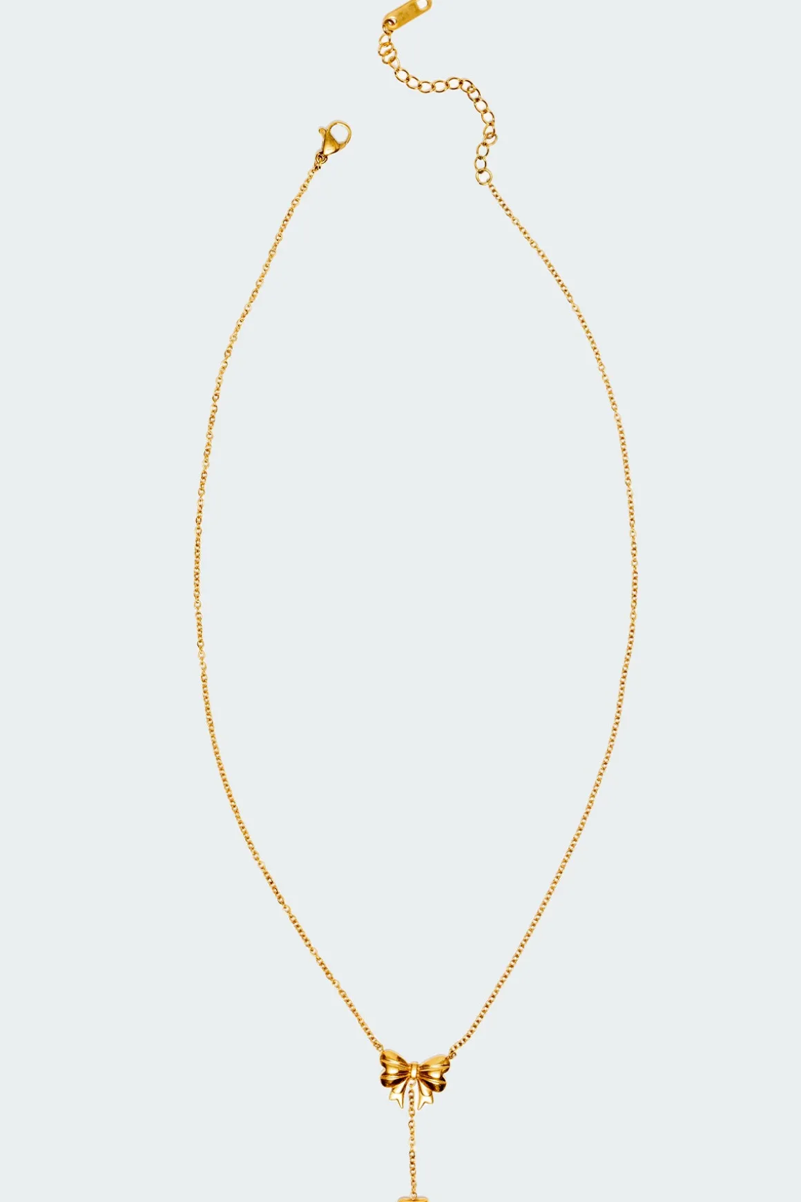 Bow & Heart Necklace