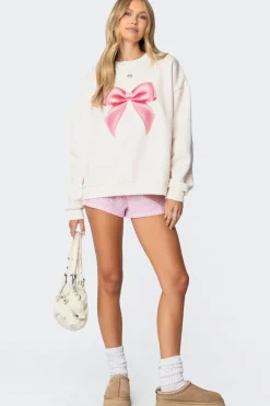 Bow Brat Printed Sweatshirt