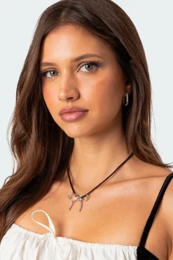 Bow Cord Necklace