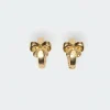 Bow Huggy Hoop Earrings