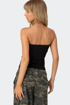 Bow Patch Tube Top