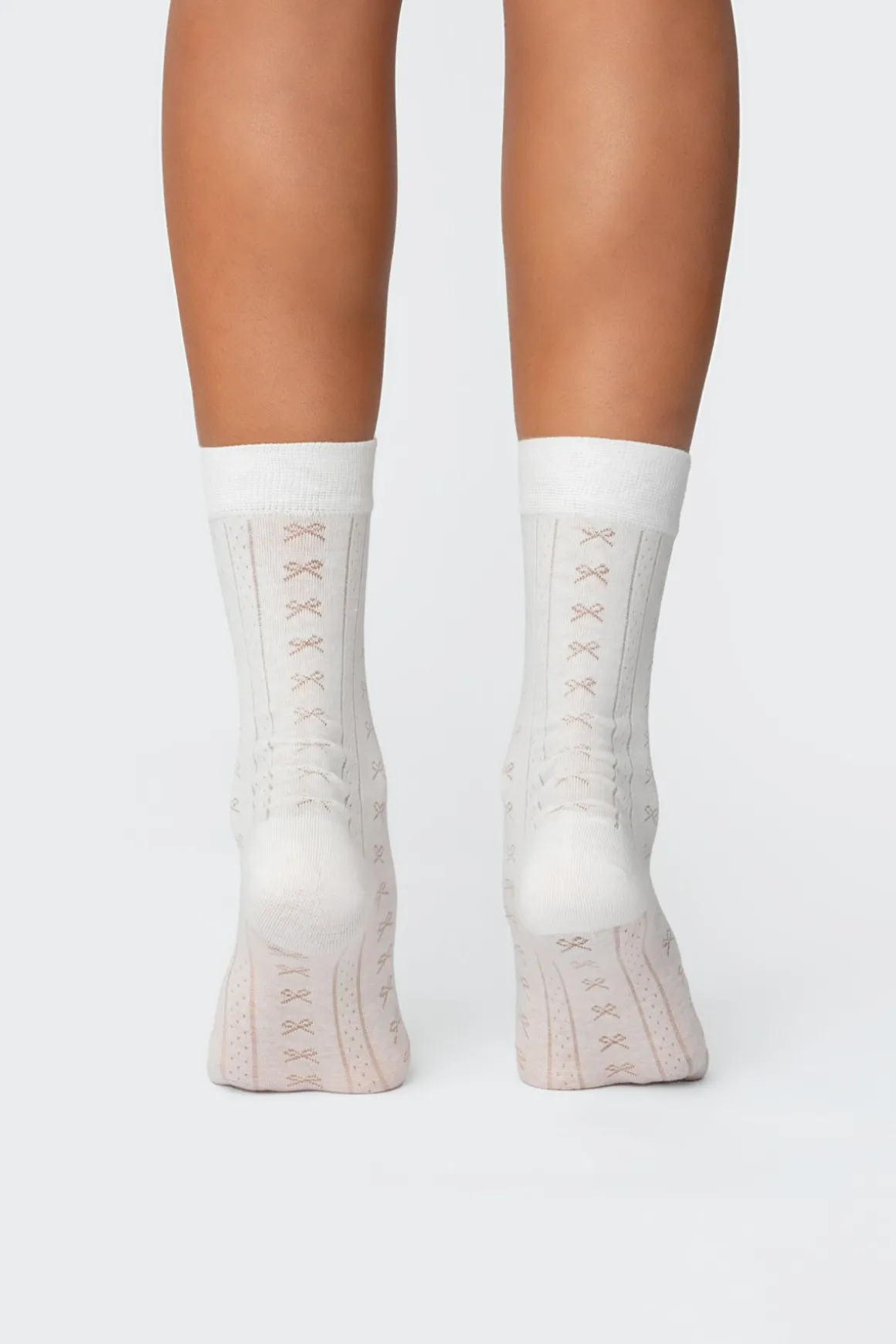 Bow Pointelle Socks