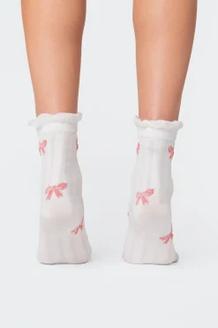 Bow Printed Socks