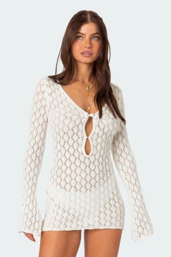 Brie Cut Out Crochet Mini Dress
